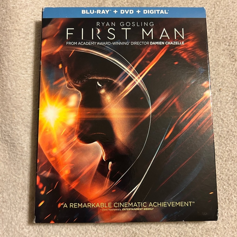 First Man Blu-ray DVD Combo 2018 Digital Copy Ryan Gosling Damien Chazelle